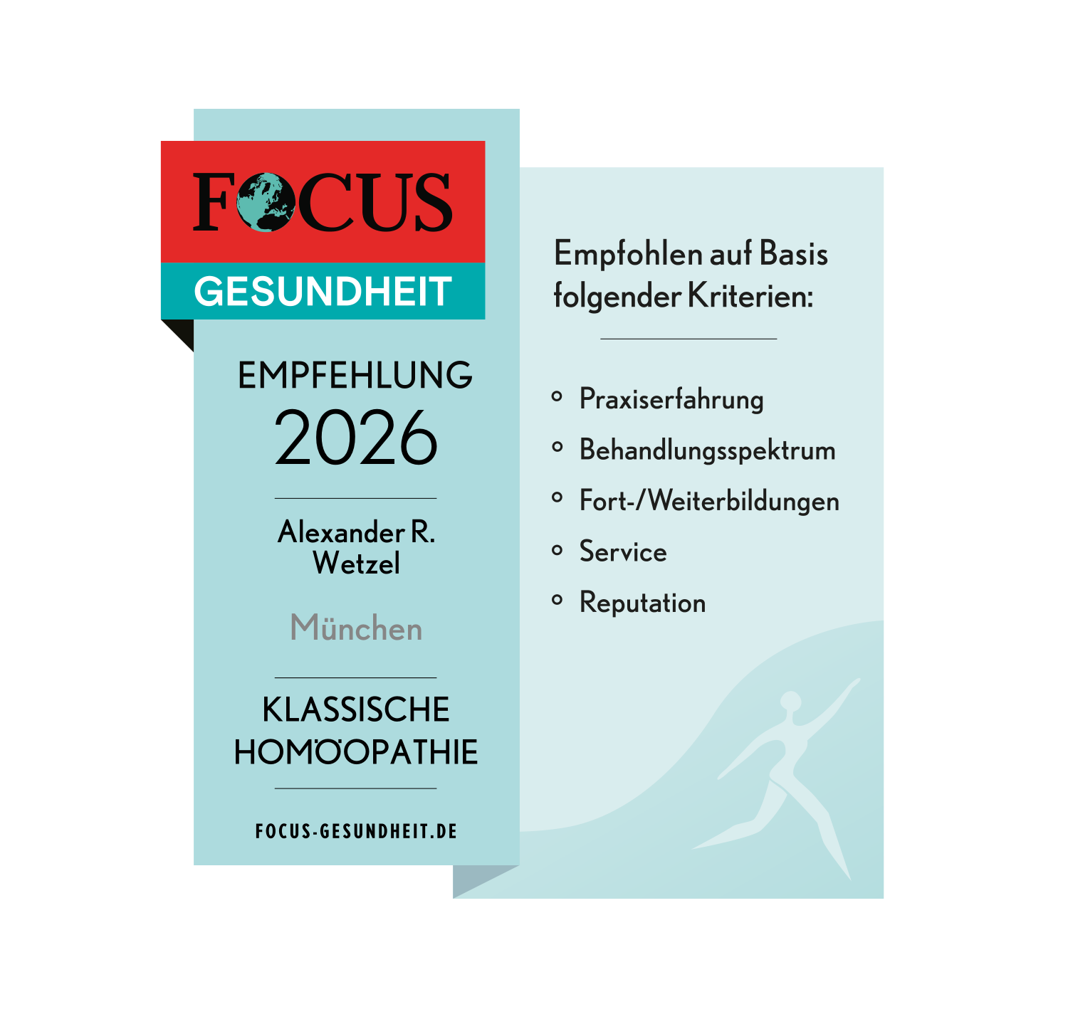 FOCUS-Gesundheit Empfehlung 2026: Klassische Homöopathie